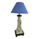 Ceramic lamp, new fabric cable, cotton lampshade.