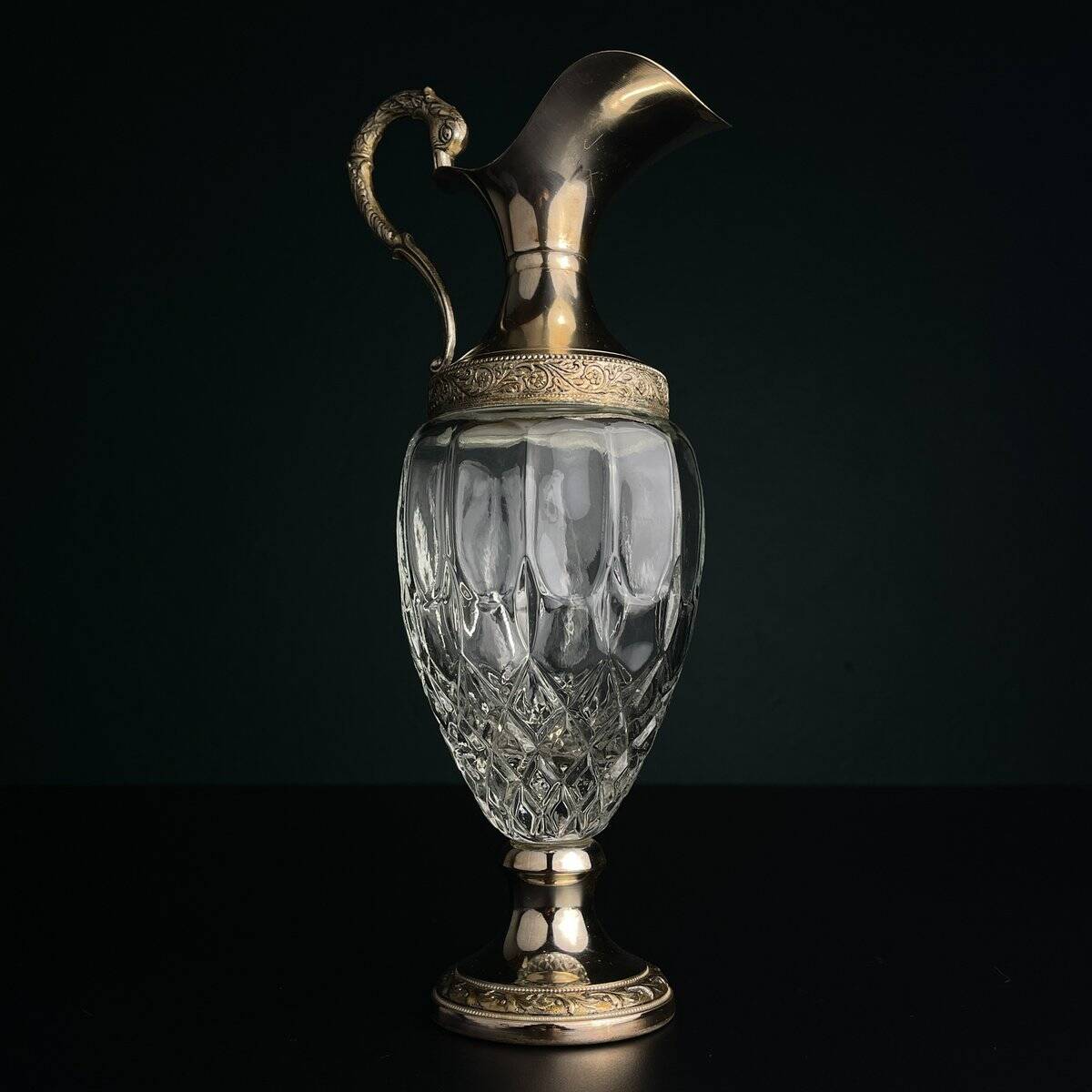 Vintage silver-plated carafe, 1950s.