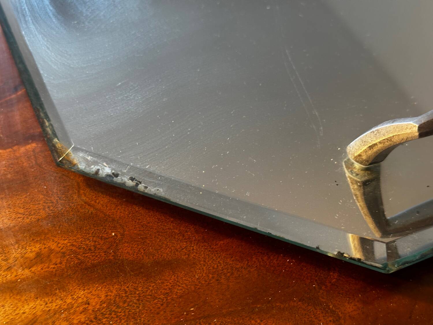 Art Deco mirror plateau - 45/30 cm