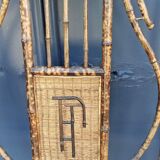 Cloakroom door wall coats bamboo mirror