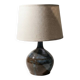 Blue-brown glazed ceramic lamp – 1950s/60s, Ruelland style