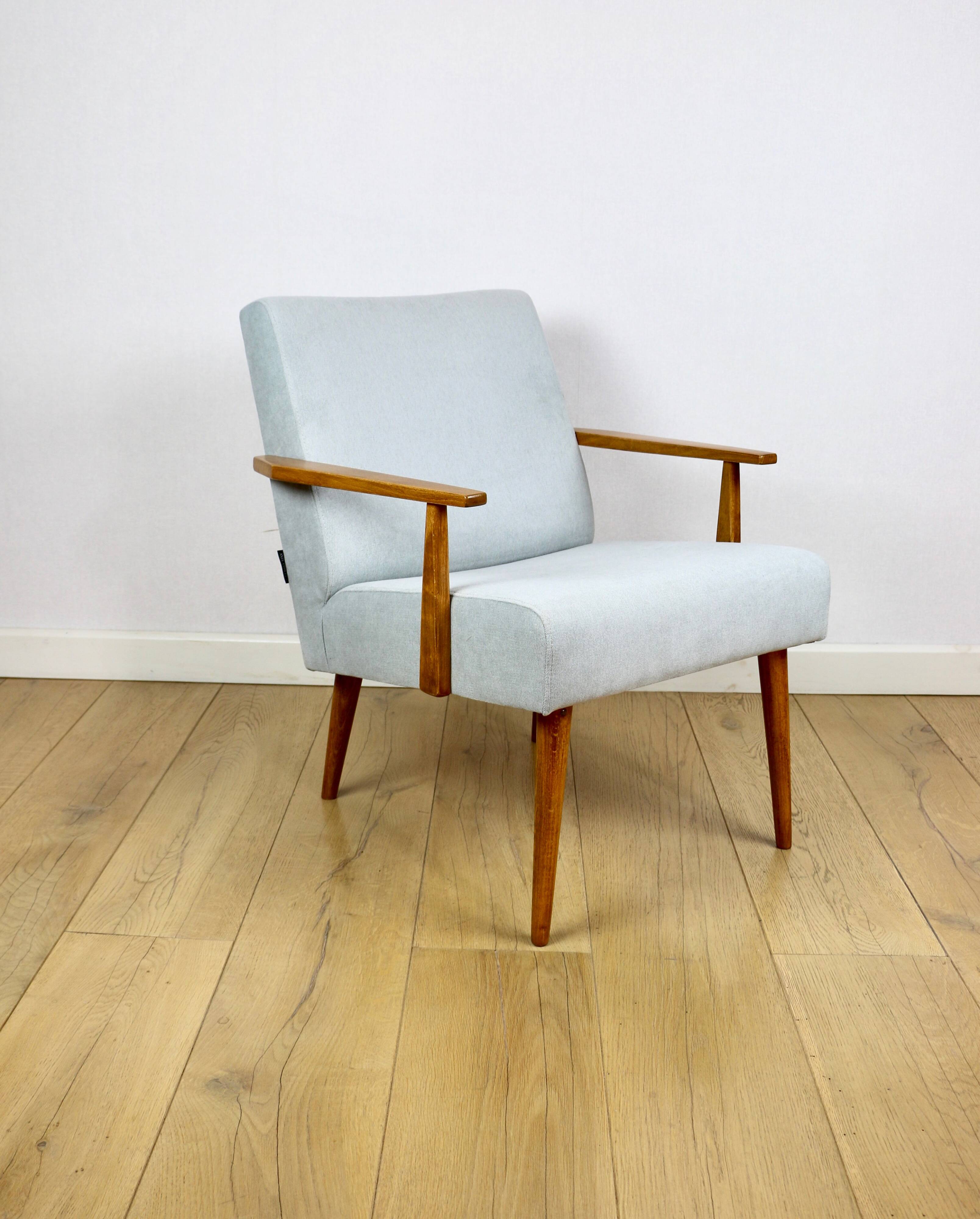 Vintage armchair with armrests Loft - blue sky