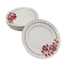 8 assiettes plates porcelaine Saint Amand