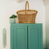 Vintage wicker and rattan basket