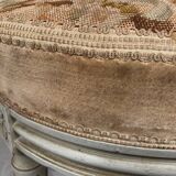 Pair of white lacquered wooden chairs in Louis XVI style, 20th century