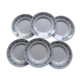 6 flat plates in iron earth Moulin des Loups model Pasteur