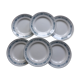 6 flat plates in iron earth Moulin des Loups model Pasteur