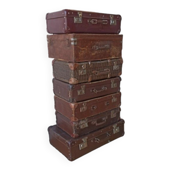 Vintage, retro suitcase set 7pcs