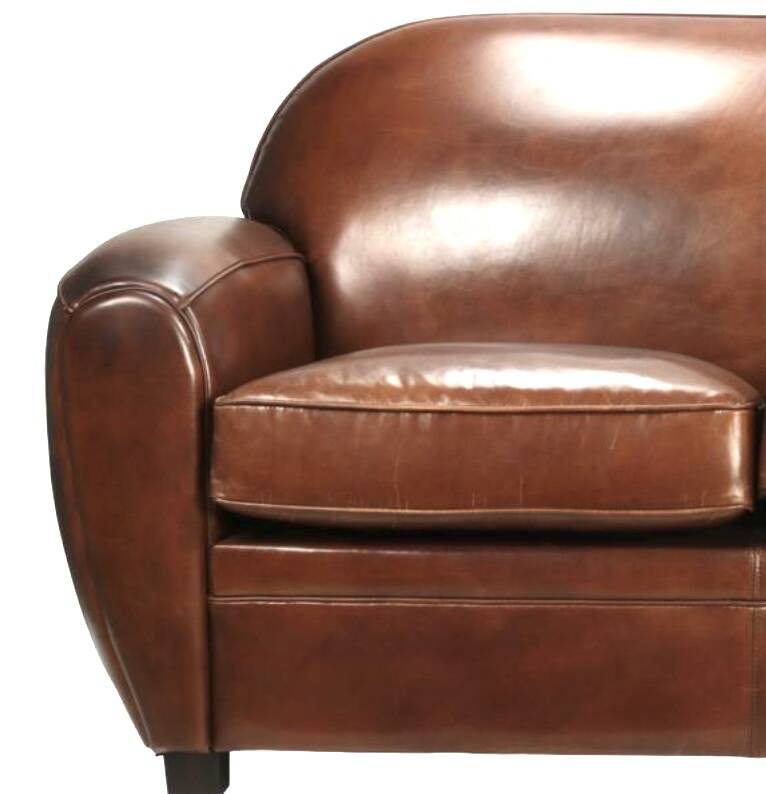 Vintage leather club sofa