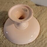 Powder pink fruit bowl-compotier from Digoin Sarreguemines