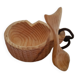 Kuksa cup and teaspoon