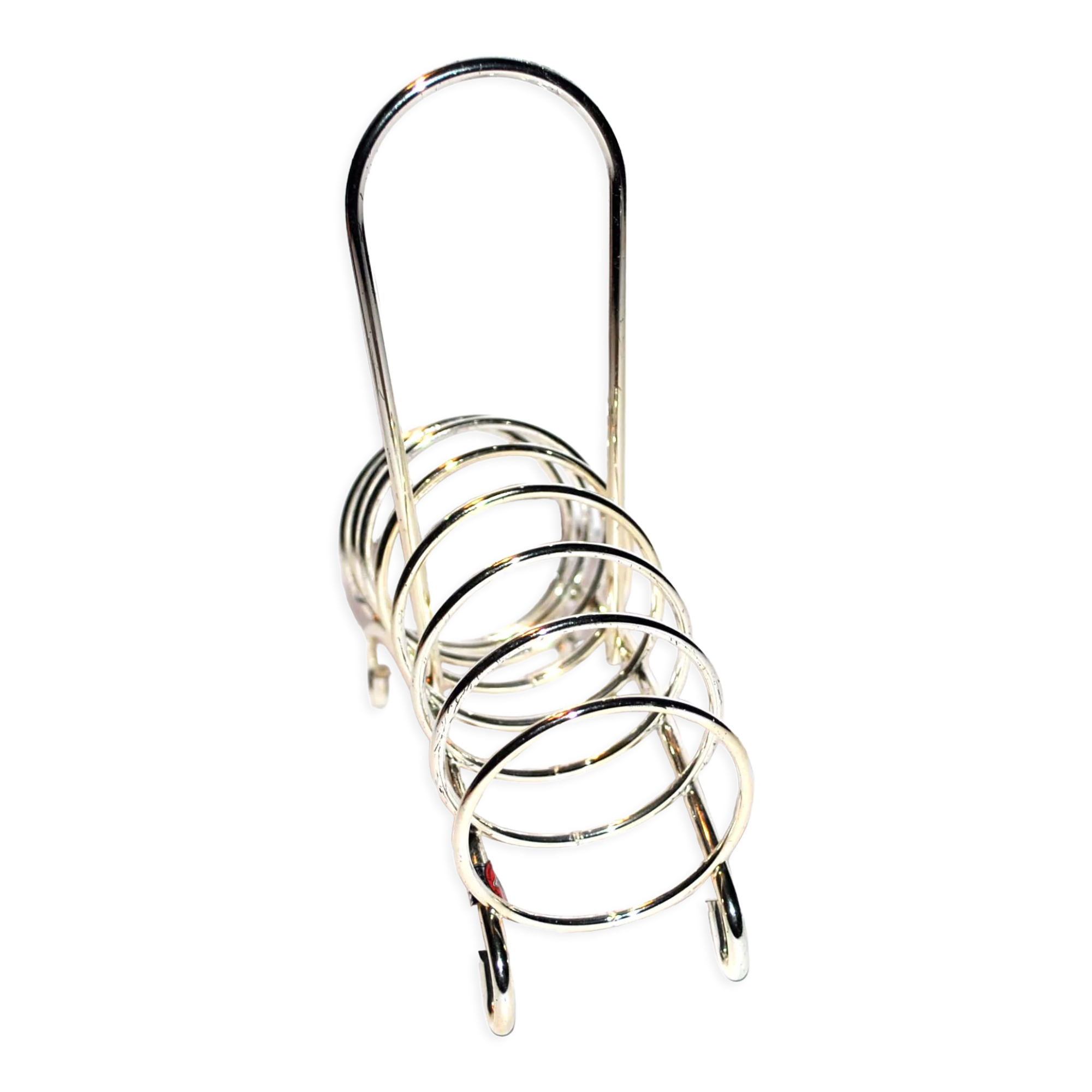 Vintage toast holder in silver metal BMF West Germany