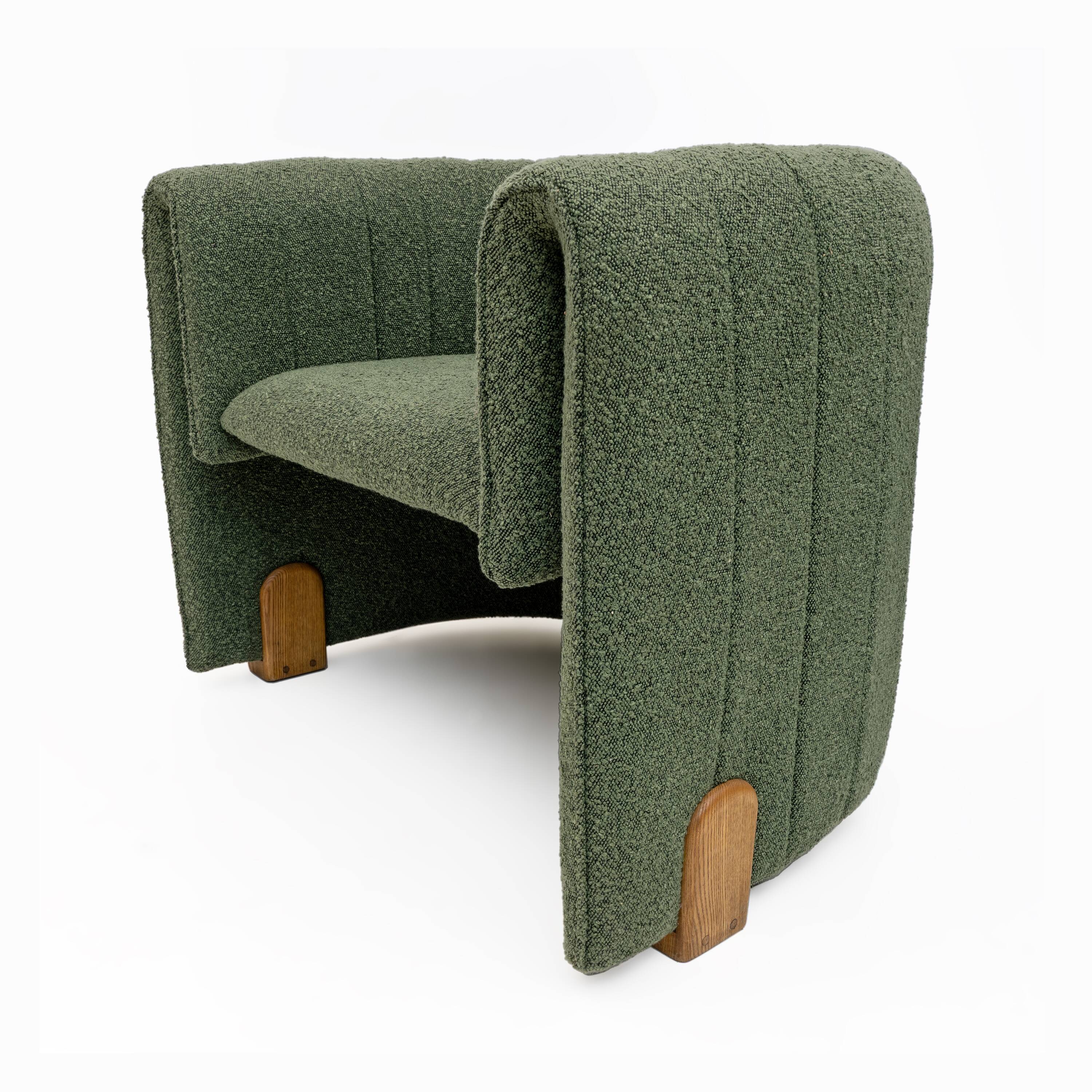Pair of Italian Design Bouclè Armchairs