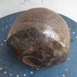 Old cast iron cauldron