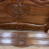 Louis XV Style Center Bed in Walnut