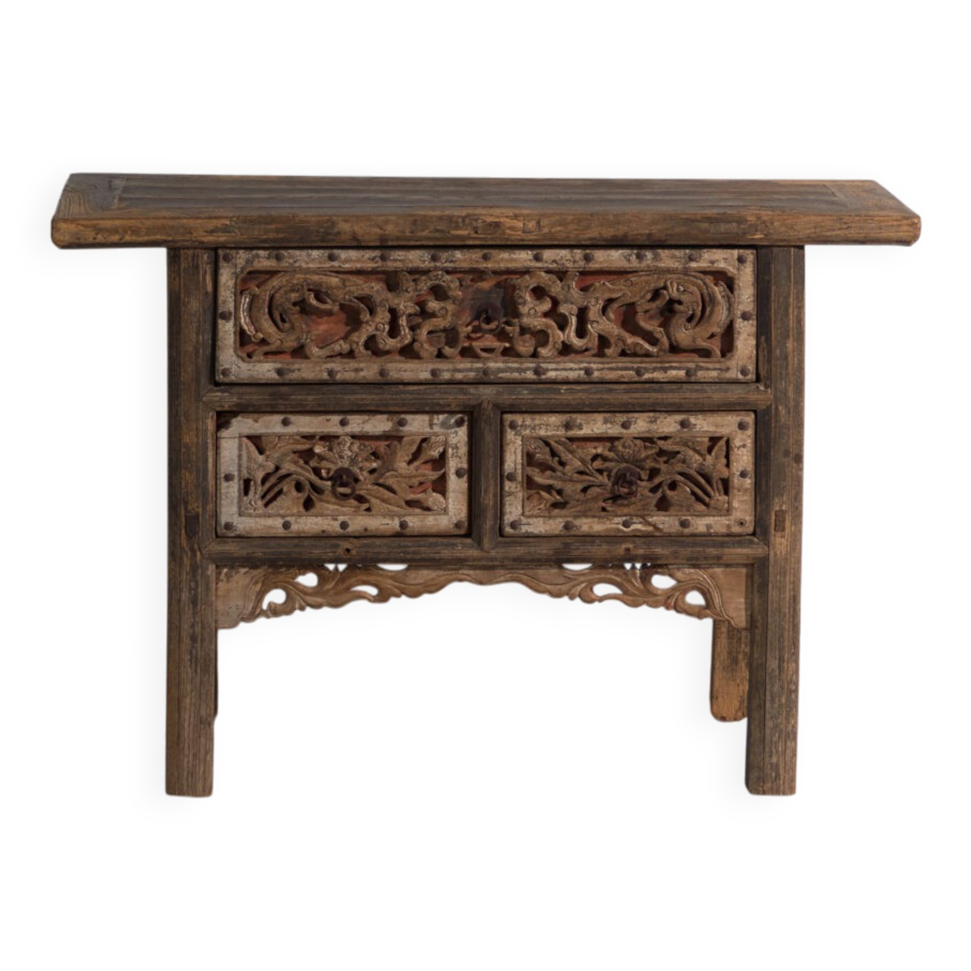 Antique Chinese console with openwork decoration – China, circa 1900