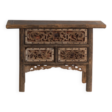 Antique Chinese console with openwork decoration – China, circa 1900
