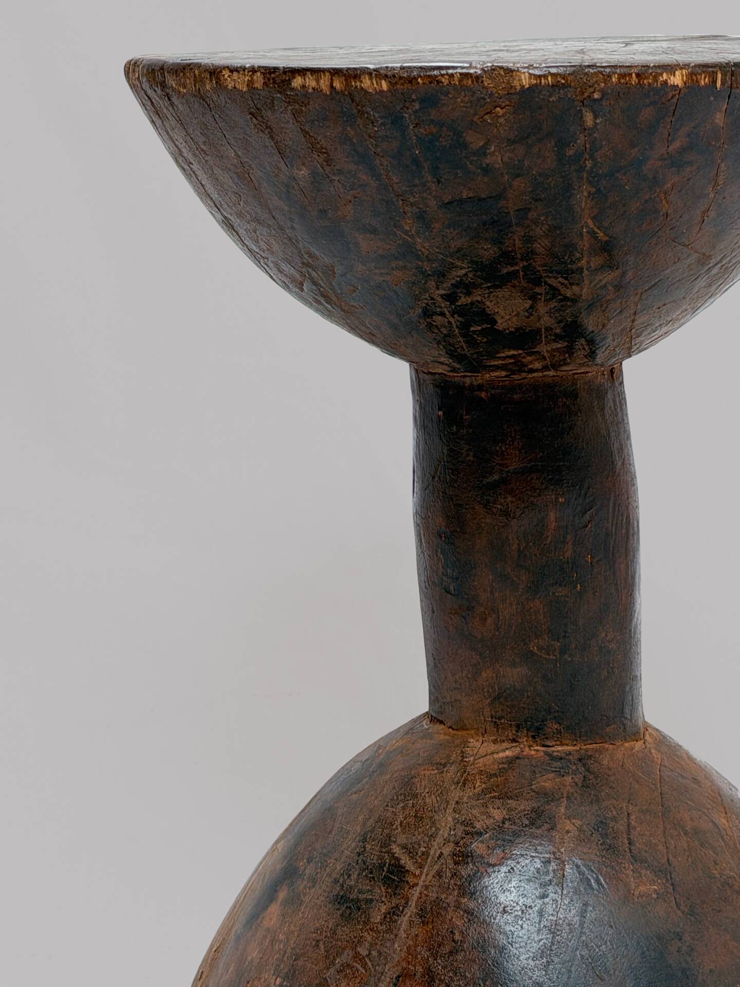 Senoufo stool in raw wood (Burkina Faso)