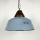 Industrial Grey Enamel and Cast Iron Pendant Light, 1960s