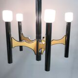 Maison Sciolari chrome chandelier, 1970