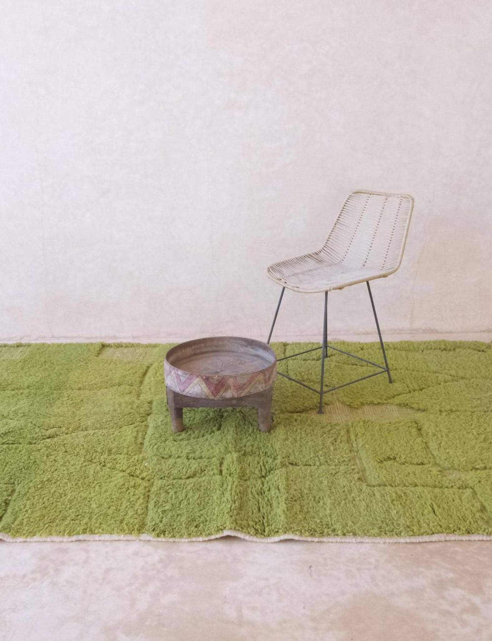 Tapis Vert Contemporain - 240 x 150 cm