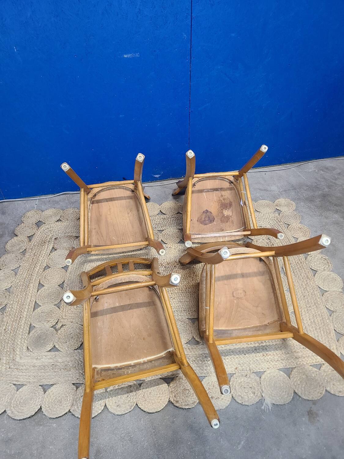 4 vintage luterma bistro chairs