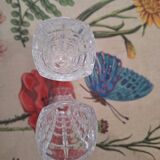 Set of 2 crystal soliflores from the 1970s