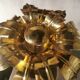 Brass palm tree lamp