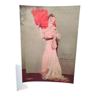2 fashion ads Hennessy color from 1930 period review