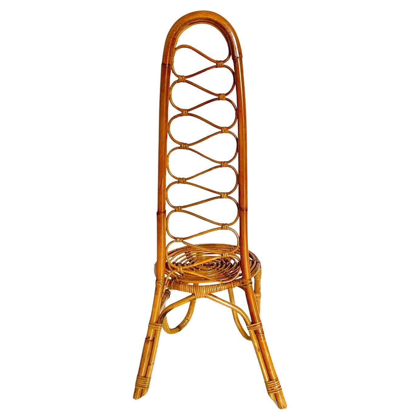 Mid Century Modern Bonacina Bamboo Chairs, set of two, Italy 1960s