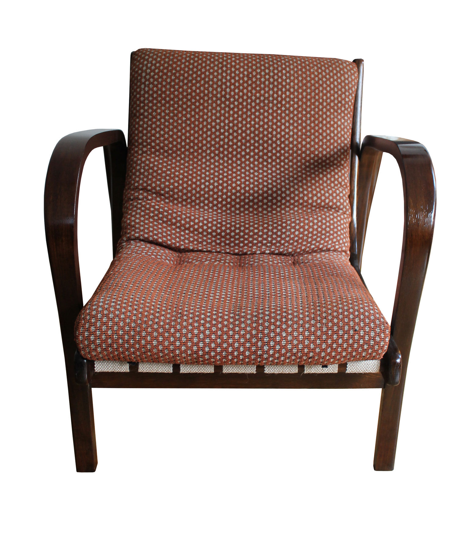 Pair of 1950's armchairs by Kropacek and Kozelka for Interier Praha