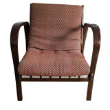 Pair of 1950's armchairs by Kropacek and Kozelka for Interier Praha