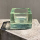 Empty pocket 70s molded glass