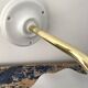 New electrified white opaline wall lamp