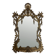 Miroir classique bois doré à la feuille d'or