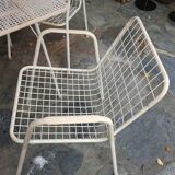 Set table and chairs EMU model Rio of the 1950s