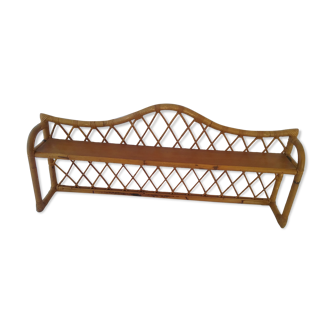 Rattan shelf