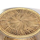 Diabolo rattan coffee table