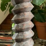 Console vis de pressoir monté en sellette en bois 1940