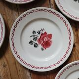 Lot n°1 de 6 assiettes à dessert Germaine de Badonviller