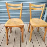 Pair of Baumann bistro chairs no. 56