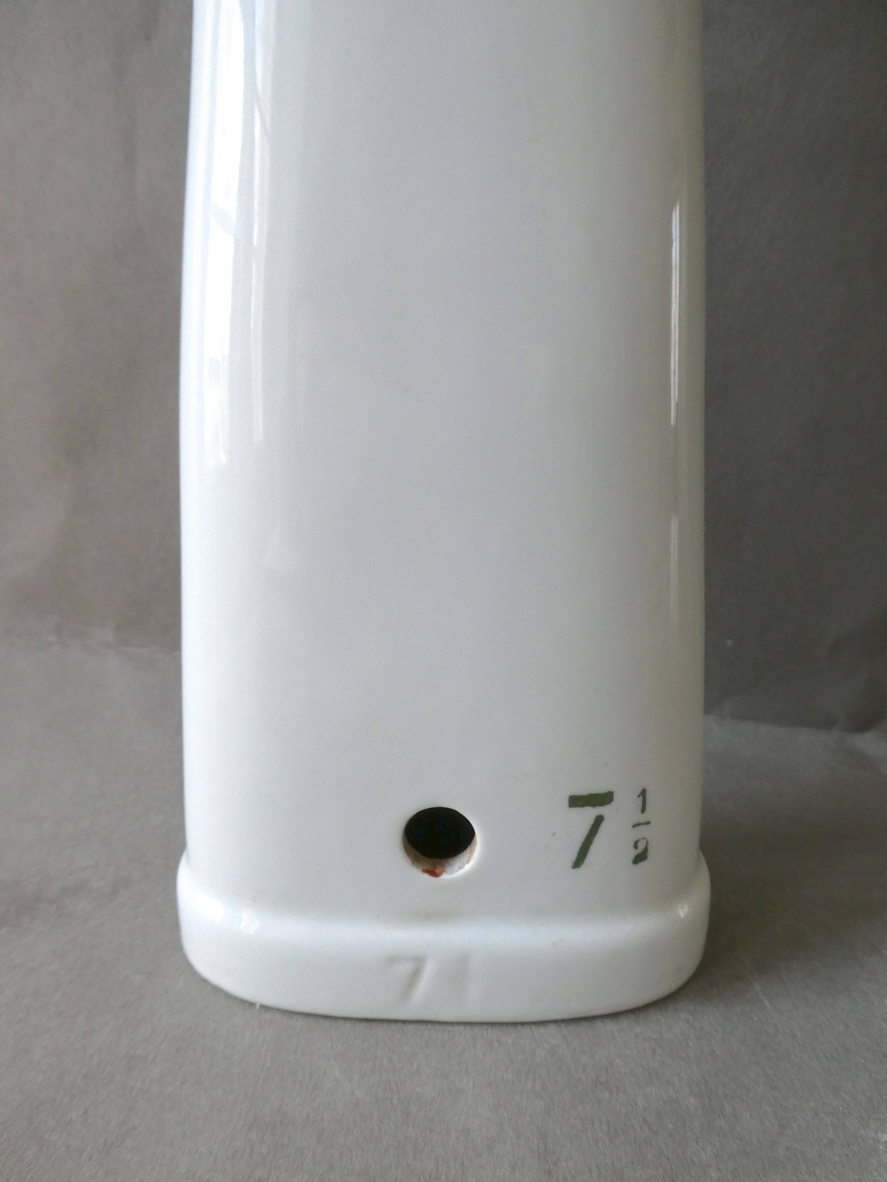 Hand glove white ceramic mold