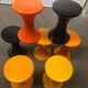 Lot 7 vintage tamtam stools 60s