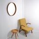 Rattan stool by Jan Kalous for Úluv 1960s