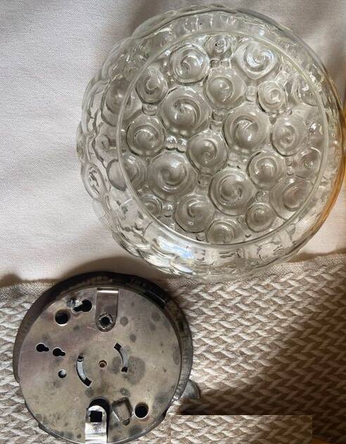 Helena Tynell transparent glass ceiling light - 60/70 snail model