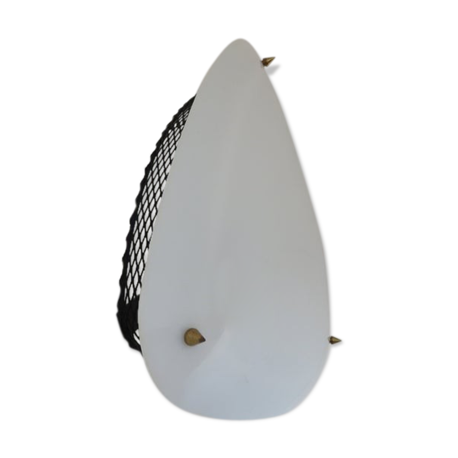 Perspex and expanded metal wall light from the 50s and 60s