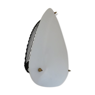 Perspex and expanded metal wall light from the 50s and 60s