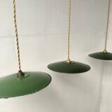 3 enamelled sheet metal suspensions