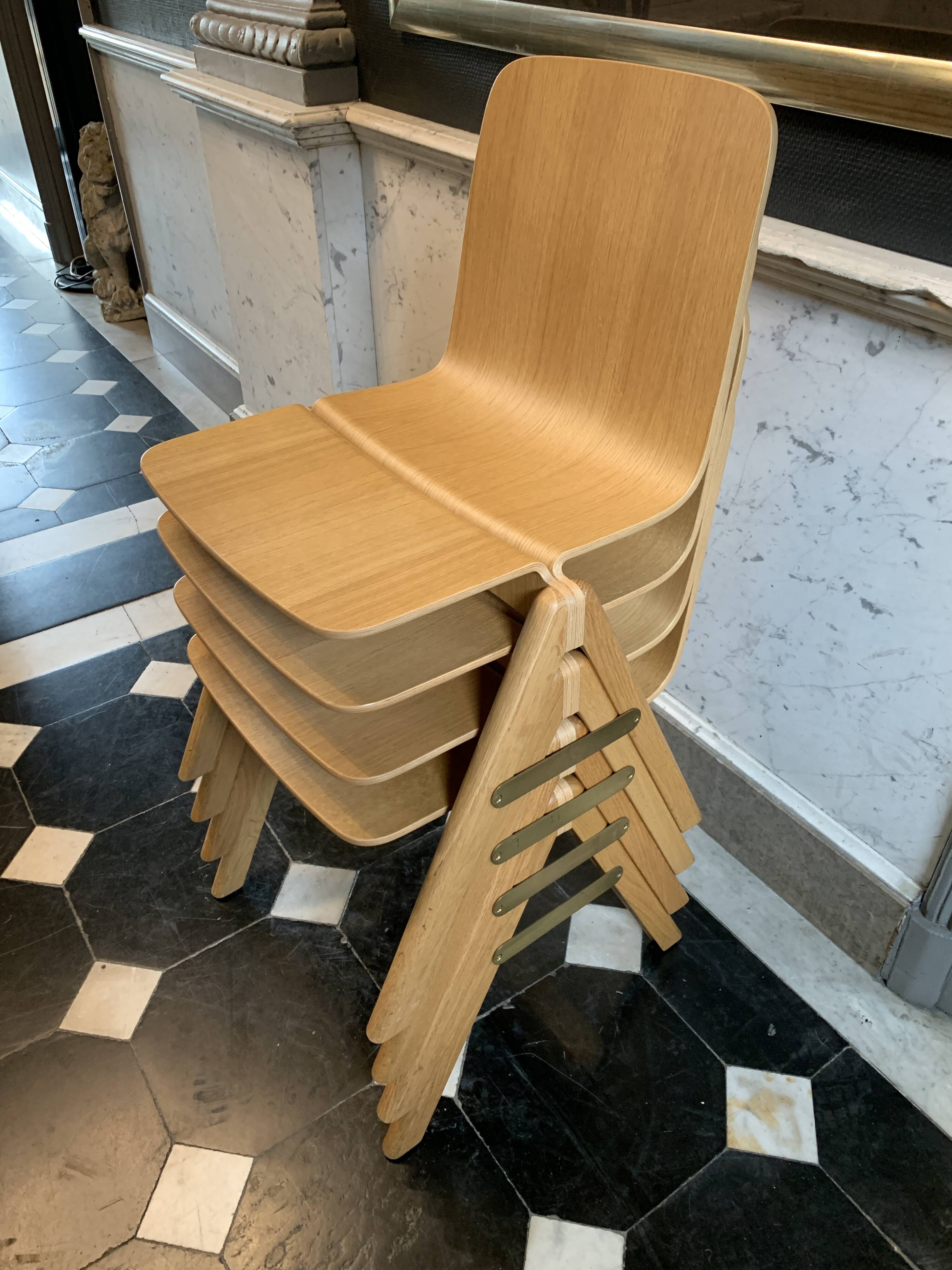 Set of 4 stackable chairs, Ronan & Erwan Bouroullec for HAY Copenhagen.