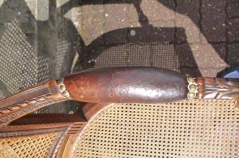 19th-century canna chair